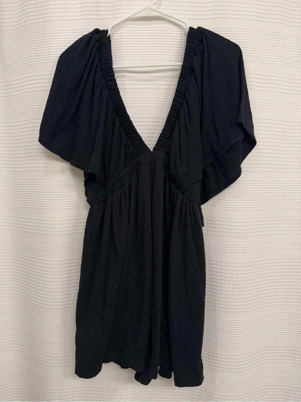 Free People Beach Black Romper
